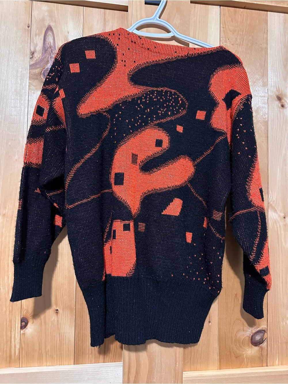 Vintage 80s Maggie Jana Abstract Metallic Sweater ⚡️🔥